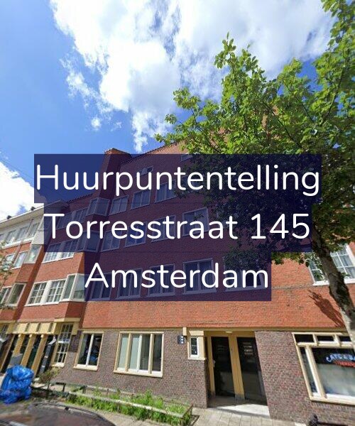 Foto gevel Huurpuntentelling voor Torresstraat 145, Amsterdam