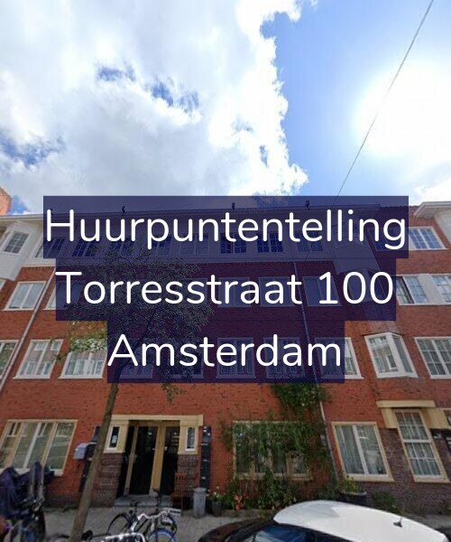 Foto gevel Huurpuntentelling voor Torresstraat 100, Amsterdam