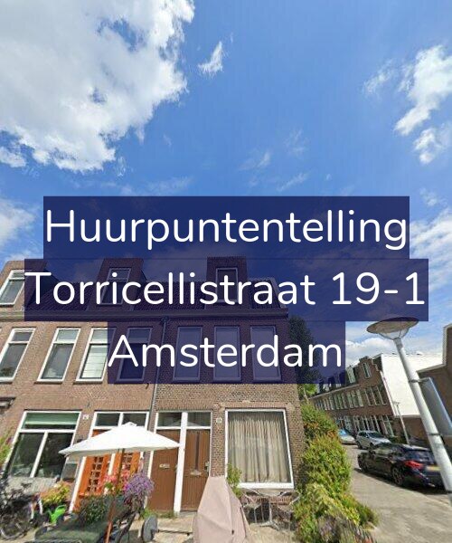 Foto gevel Huurpuntentelling voor Torricellistraat 19-1, Amsterdam
