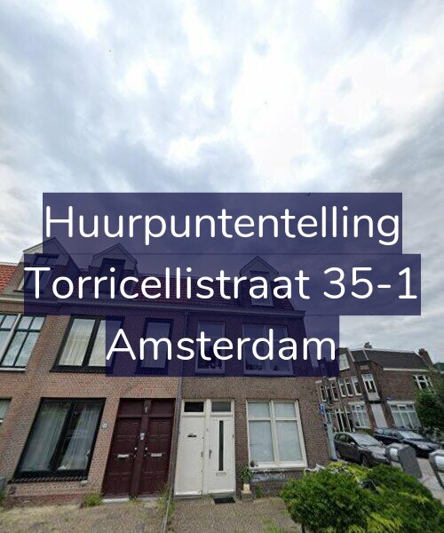 Foto gevel Huurpuntentelling voor Torricellistraat 35-1, Amsterdam