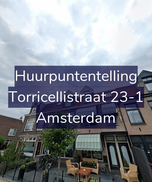 Foto gevel Huurpuntentelling voor Torricellistraat 23-1, Amsterdam