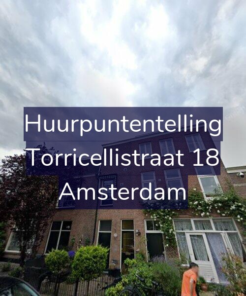 Foto gevel Huurpuntentelling voor Torricellistraat 18, Amsterdam