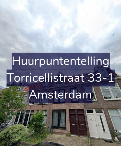 Foto gevel Huurpuntentelling voor Torricellistraat 33-1, Amsterdam