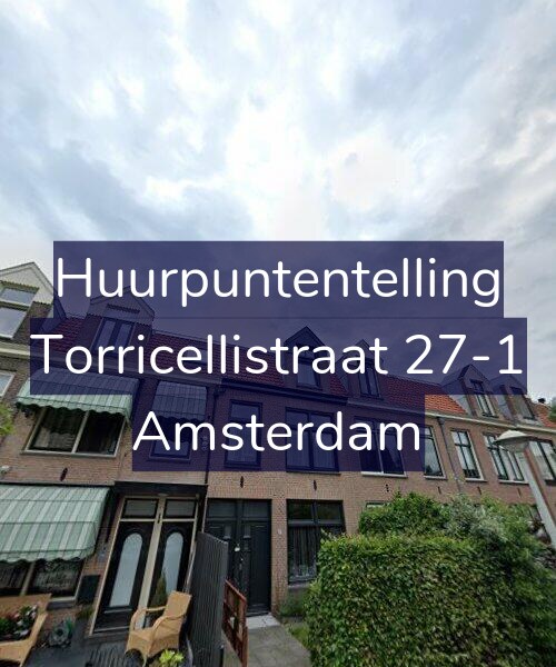 Foto gevel Huurpuntentelling voor Torricellistraat 27-1, Amsterdam