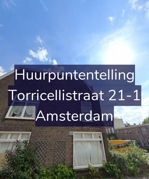 Foto gevel Huurpuntentelling voor Torricellistraat 21-1, Amsterdam