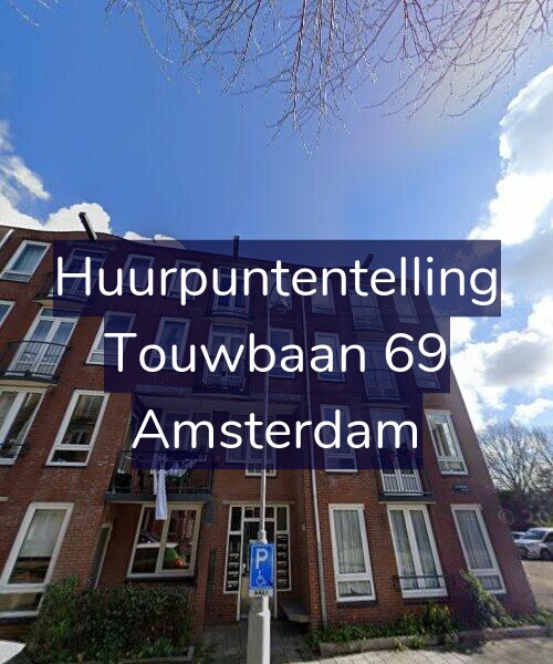 Foto gevel Huurpuntentelling voor Touwbaan 69, Amsterdam
