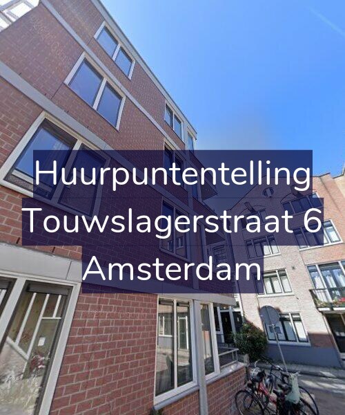 Foto gevel Huurpuntentelling voor Touwslagerstraat 6, Amsterdam