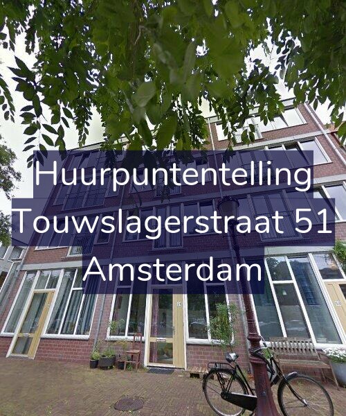 Foto gevel Huurpuntentelling voor Touwslagerstraat 51, Amsterdam