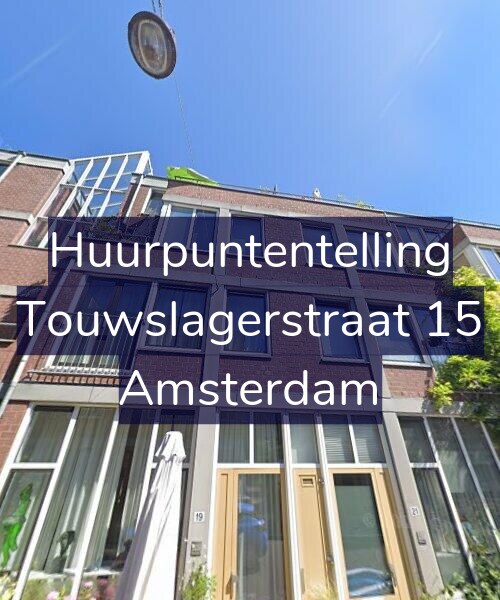 Foto gevel Huurpuntentelling voor Touwslagerstraat 15, Amsterdam