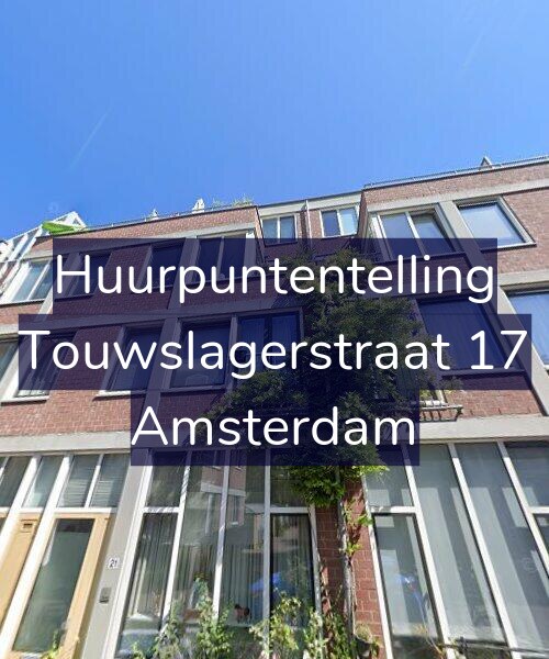 Foto gevel Huurpuntentelling voor Touwslagerstraat 17, Amsterdam