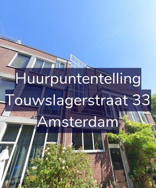 Foto gevel Huurpuntentelling voor Touwslagerstraat 33, Amsterdam
