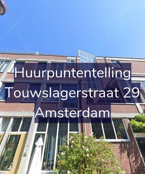 Foto gevel Huurpuntentelling voor Touwslagerstraat 29, Amsterdam