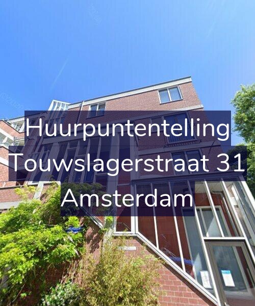 Foto gevel Huurpuntentelling voor Touwslagerstraat 31, Amsterdam