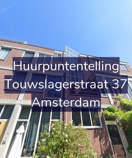 Foto gevel Huurpuntentelling voor Touwslagerstraat 37, Amsterdam