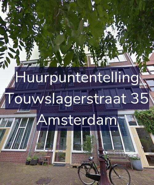 Foto gevel Huurpuntentelling voor Touwslagerstraat 35, Amsterdam