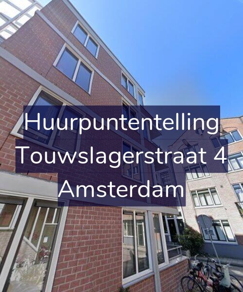 Foto gevel Huurpuntentelling voor Touwslagerstraat 4, Amsterdam