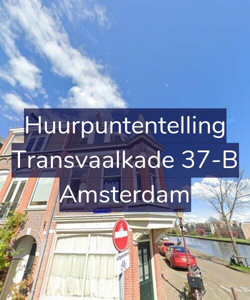 Foto gevel Huurpuntentelling voor Transvaalkade 37-B, Amsterdam