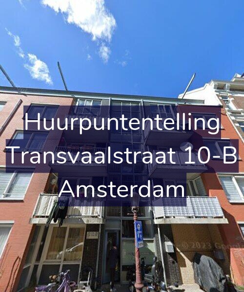 Foto gevel Huurpuntentelling voor Transvaalstraat 10-B, Amsterdam