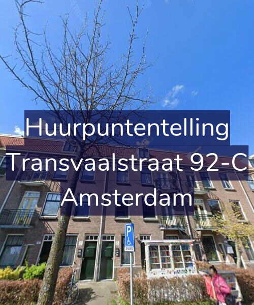 Foto gevel Huurpuntentelling voor Transvaalstraat 92-C, Amsterdam