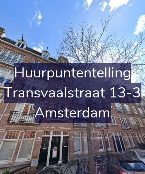 Foto gevel Huurpuntentelling voor Transvaalstraat 13-3, Amsterdam