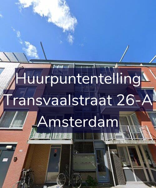 Foto gevel Huurpuntentelling voor Transvaalstraat 26-A, Amsterdam
