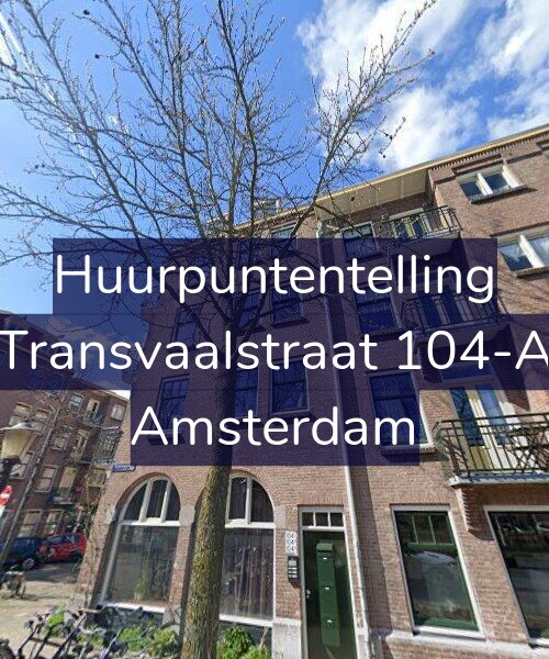 Foto gevel Huurpuntentelling voor Transvaalstraat 104-A, Amsterdam