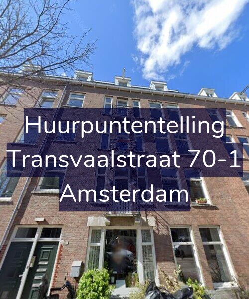 Foto gevel Huurpuntentelling voor Transvaalstraat 70-1, Amsterdam