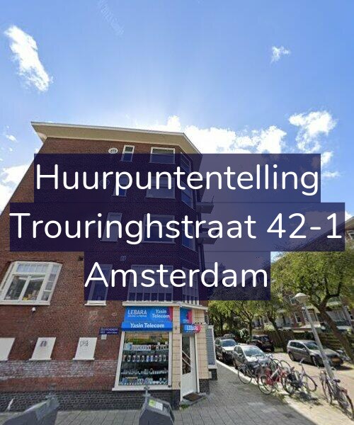 Foto gevel Huurpuntentelling voor Trouringhstraat 42-1, Amsterdam