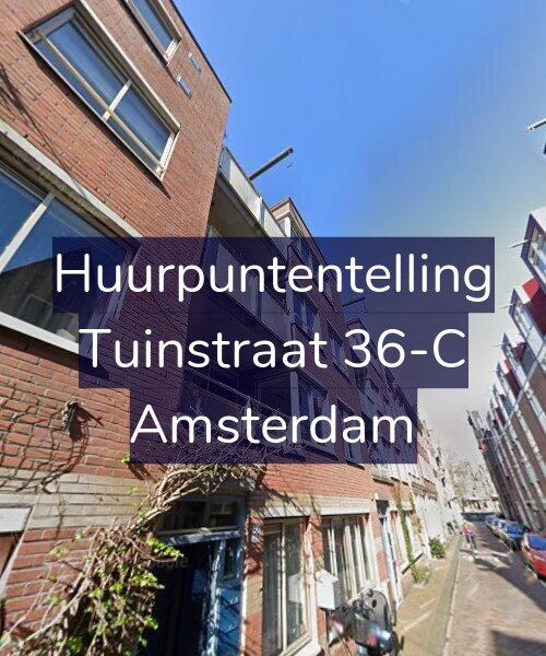 Foto gevel Huurpuntentelling voor Tuinstraat 36-C, Amsterdam