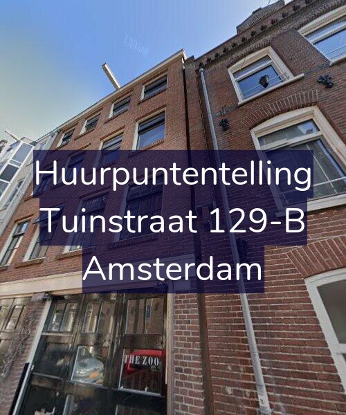 Foto gevel Huurpuntentelling voor Tuinstraat 129-B, Amsterdam