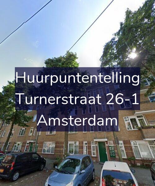 Foto gevel Huurpuntentelling voor Turnerstraat 26-1, Amsterdam