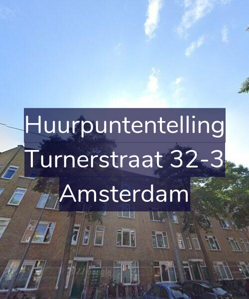 Foto gevel Huurpuntentelling voor Turnerstraat 32-3, Amsterdam