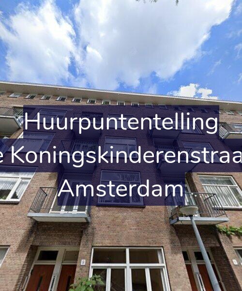 Foto gevel Huurpuntentelling voor Twee Koningskinderenstraat 9-2, Amsterdam