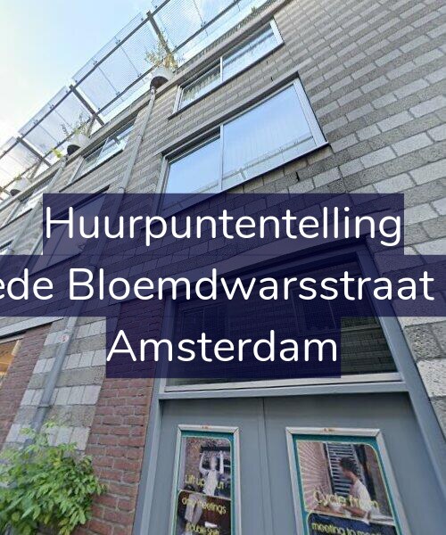 Foto gevel Huurpuntentelling voor Tweede Bloemdwarsstraat 17-D, Amsterdam