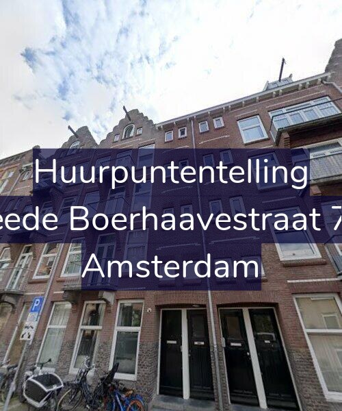 Foto gevel Huurpuntentelling voor Tweede Boerhaavestraat 76-1, Amsterdam
