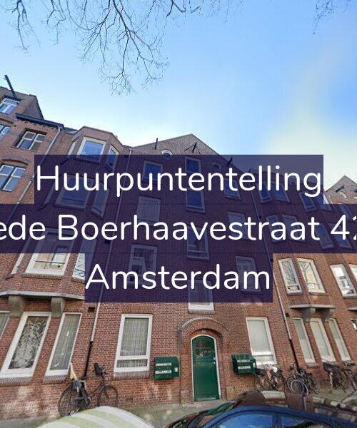 Foto gevel Huurpuntentelling voor Tweede Boerhaavestraat 42-HR, Amsterdam