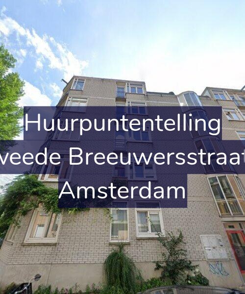 Foto gevel Huurpuntentelling voor Tweede Breeuwersstraat 5, Amsterdam