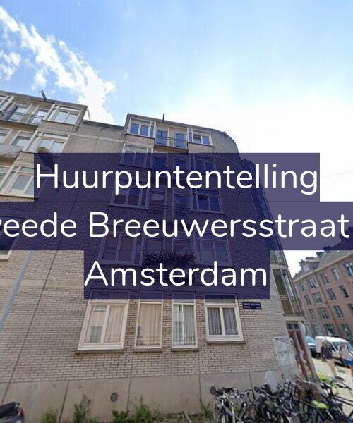 Foto gevel Huurpuntentelling voor Tweede Breeuwersstraat 33, Amsterdam