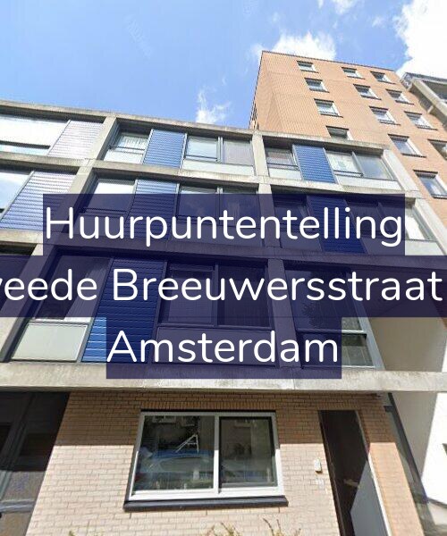 Foto gevel Huurpuntentelling voor Tweede Breeuwersstraat 16, Amsterdam