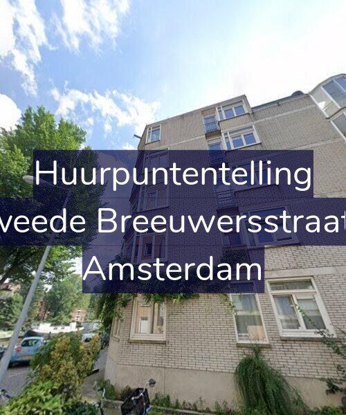 Foto gevel Huurpuntentelling voor Tweede Breeuwersstraat 7, Amsterdam