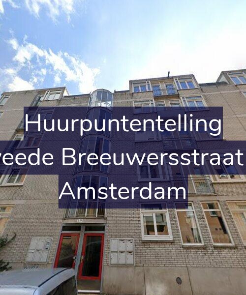 Foto gevel Huurpuntentelling voor Tweede Breeuwersstraat 19, Amsterdam