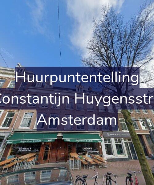 Foto gevel Huurpuntentelling voor Tweede Constantijn Huygensstraat 60-1L, Amsterdam