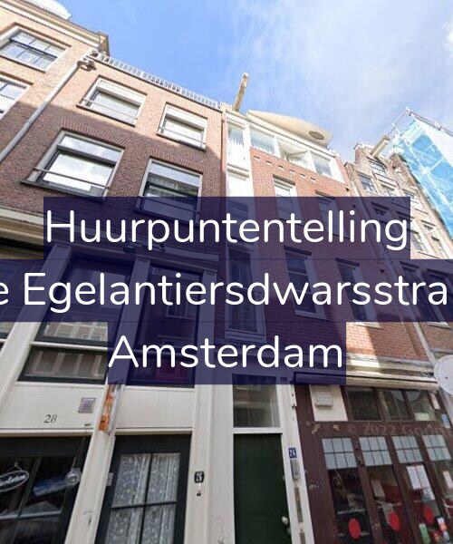 Foto gevel Huurpuntentelling voor Tweede Egelantiersdwarsstraat 24-B, Amsterdam