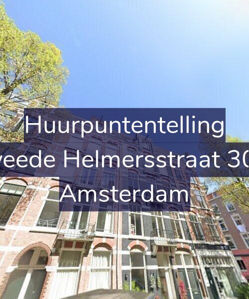 Foto gevel Huurpuntentelling voor Tweede Helmersstraat 30-3, Amsterdam