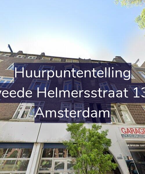 Foto gevel Huurpuntentelling voor Tweede Helmersstraat 13-D, Amsterdam