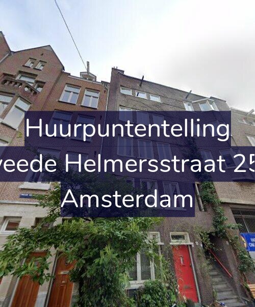 Foto gevel Huurpuntentelling voor Tweede Helmersstraat 25-3, Amsterdam
