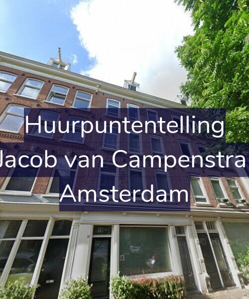 Foto gevel Huurpuntentelling voor Tweede Jacob van Campenstraat 90-3A, Amsterdam