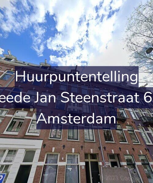 Foto gevel Huurpuntentelling voor Tweede Jan Steenstraat 62-3, Amsterdam
