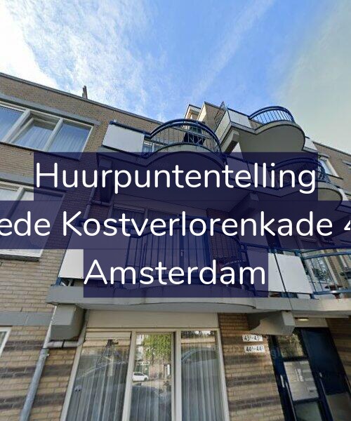 Foto gevel Huurpuntentelling voor Tweede Kostverlorenkade 43-D, Amsterdam