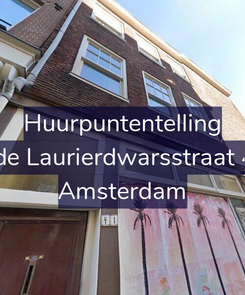 Foto gevel Huurpuntentelling voor Tweede Laurierdwarsstraat 41-A, Amsterdam